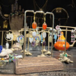 Boucle d'oreille tricolore