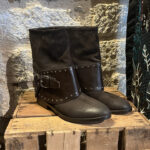 Bottines marrons à clous Strategia